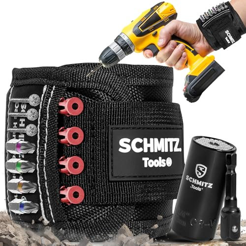 SCHMITZ.Tools Geschenke für Männer Weihnachten - Adventskalender Inhalt Männer - Magnetarmband Handwerker Geschenke Ehemann Geburtstag Kleinigkeiten für Papa Gadgets