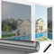 Linarun Reflective Window Film Privacy 90x400 One Way Window Film Mirror Window Tint Film Home Anti Glare UV Film for Sun Blocker Heat Reducing, Black Silver