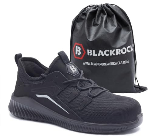 Blackrock Breeze Stahlkappen-Trainer, Sicherheitsschuhe für Männer, Frauen, Unisex, Küchenpersonal, Arbeits- und Gebrauchsschuhe, UK-zertifizierte PSA, leicht, metallfreie Composite-Zwischensohle