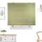 FENGSHOUU Natur Bambusrollo Bambus Raffrollo Anti-UV Holzrollos Jalousie Sonnenschutz und Sichtschutz Rollo Seitenzugrollo Für Fenster und Türen,Anpassbar,Breite×Höhe (Green,70cm x 100cm)