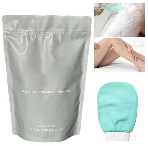 Poudre Épilatoire,Élimination Des Poils Corporels - Effet Douceur Longue Durée Pour Zones Sensibles Visage Lèvre Supérieure Aisselles Poitrine Zone Pubienne