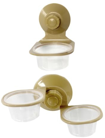 Abaodam 2pièces Gamelle pour Reptiles Abreuvoir Suspendu Distributeur de Nourriture Bol pour Reptiles Mangeoire Terrarium Lézards Tortues