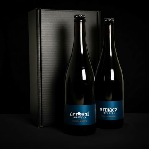 Cerveza artesana ARRIACA TOSTADA Botella 75cl Pack Regalo (Estuche 2x75cl)