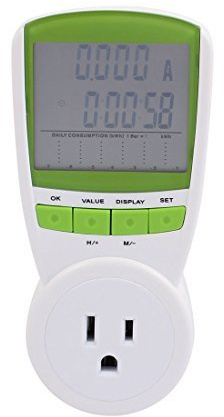 eDealMax 120V US plug TS-838 Socket Power Meter Energy Voltage Amps Electricity Usage Monitor Reduce Your Energy Costs