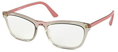 Prada PR 10VVF – 3261O1 Brillenrahmen, konzeptuell, braun, trasNP/pink, mit Demo-Linse, 54 mm, Conceptual Braun Trasnp/Pink Transp