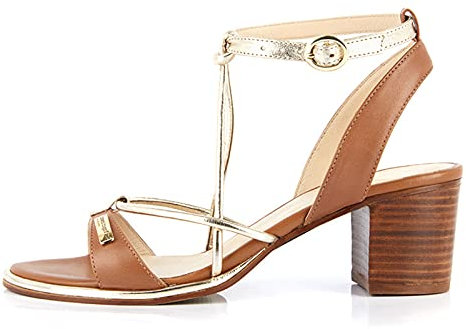 LES TROPEZIENNES PAR M. BELARBI Femme LILON Chaussures Ville Mule et Sabot, Tan, 40 EU