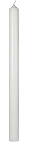 Vela de bautizo 35/500 mm, color blanco