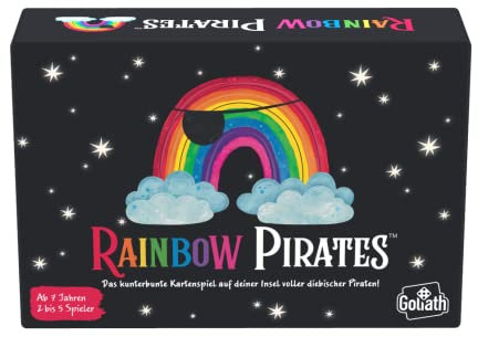 Goliath Rainbow Pirates, (Deutsche Version) Kartenspiele ab 7 Jahren, Gesellschaftsspiele geeignet für 2 bis 5 Spieler, Mit Regenbögen und Piraten