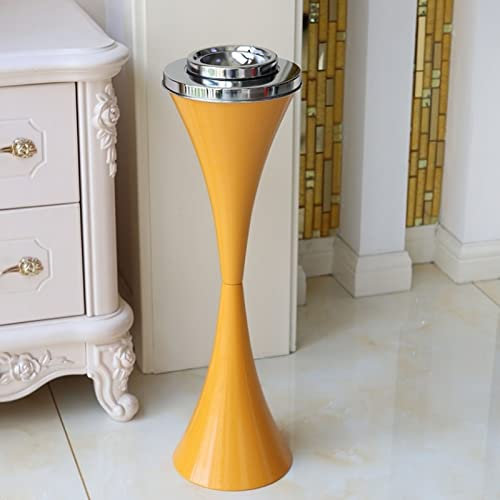 JTYX Posacenere da Terra per Esterni, posacenere da Pavimento richiudibile Antivento Contemporaneo con Coperchio, posacenere Alti per Patio Esterno da 22 Pollici di Altezza per Sigarette