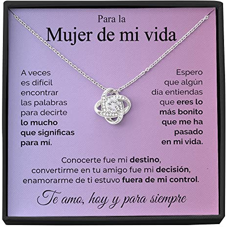 SOFIA FERRER regalos para tu novia originales, regalo aniversario pareja, collar cumpleaños mujer, colgante plata esposa, romántico, navidad, san valentín, bodas, enamorados (Rosa - Mujer)