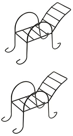 Housoutil 2piezas Soporte para Asar Pollo Forma De Silla De Playa Parrilla BBQ Práctica para Pollo Entero y Pavo para Asados Al Aire