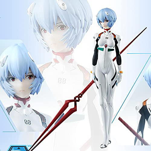 Zhongkaihua Figurine Ayanami Rei von 23 cm - Style Take a Spear - Anime Peripherie Figur PVC Modell Statue Dekoration Sammlerstück (23 cm)