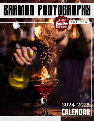 Barman Photography Calendar 2024 - 2025: Barman Photography Calendar, Jan 2024 to Jun 2026, 30 Months, 17 x 11 Opened, Thick & Sturdy Paper, Great Gift For Organizing & Planning, Major US Holidays