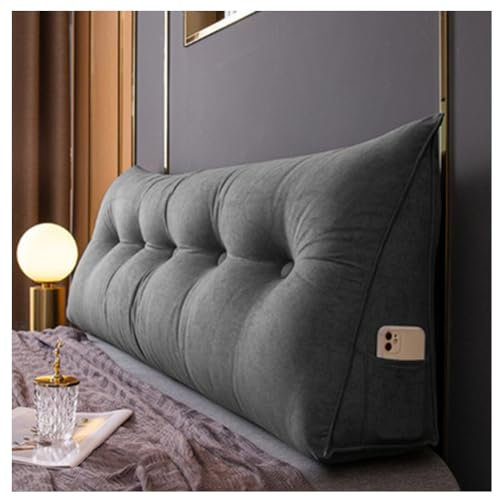 LANAZU Dreieckige Kopfteil-Rückenlehne, Positionierungsunterstützung, Lesekissen, Keilbettkissen, geeignet für Etagenbetten, Sofas (K 200x50x20cm)