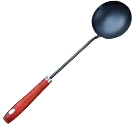 PRETYZOOM Mestolo Ergonomico Per Zuppa in Acciaio Inossidabile Resistente Per Cucine Hotel Mense