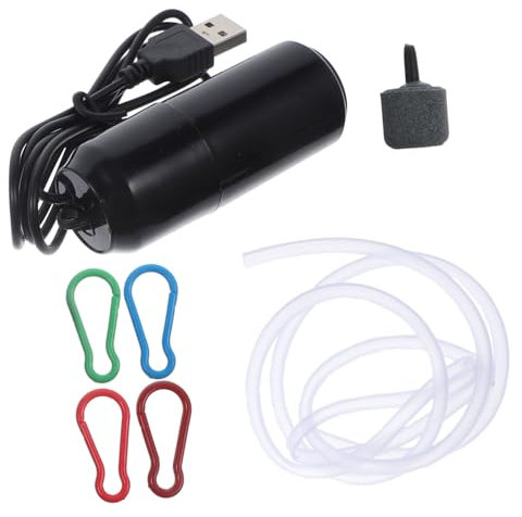 WOONEKY 2sätze Mini USB Aquarium Luftpumpe Leise Tragbare Sauerstoffpumpe Für Aquarien Stabile Blasenbildung Energieeffizient Und Einfach Zu Bedienen Für Fischbecken Und Nanoaquarien