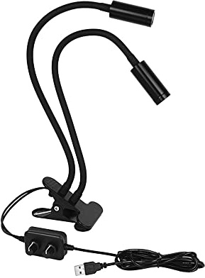 Mikroskop-Zubehör, USB-Dual-Schwanenhals, verstellbarer LED-Strahler, Strahler, flexibler Clip, Stereo-Mikroskop, HDMI-Digitalkamera, Haltbarkeit und zuverlässige Leistung (neutralweiß)
