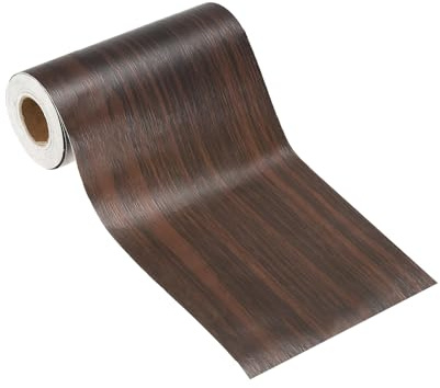 PATIKIL Cinta Adhesiva de Grano de Madera, 8cm x 10m, Parche de Reparación de Veta de Madera, Ideal para Muebles, Pisos, Puertas, Mesas, Sillas, Ventanas, Manualidades, Nogal Negro