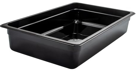 AcMax GN 1/1 Gastronormbehälter GN-Behälter 16 Liter Tiefe 100mm Kunststoff schwarz