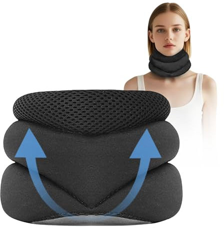 Vitavix - Soporte de cuello para ronquidos, soporte para el cuello, nunca vuelvas a roncar, almohadas de apoyo para el cuello para dormir, almohada ajustable de espuma suave para el cuello, almohada
