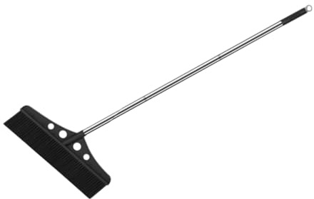DECOMELODY Escoba de Jardín Desmontable para Exteriores con Mango Ergonómico Cepillo para Barrer Patios Terrazas y de Hormigón