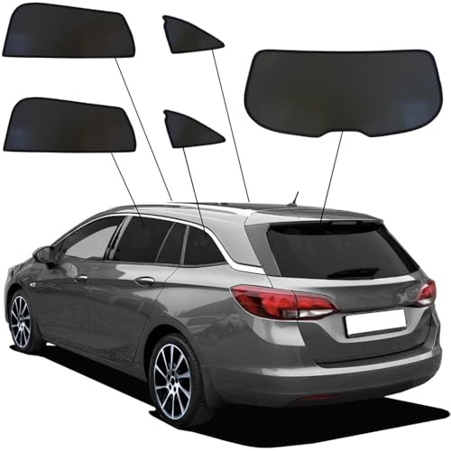 SunClip Sicht- & Sonnenschutz passgenau | kompatibel mit Opel Astra K Sportstourer 2016-2021