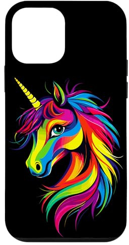 Licorne Coloré Arc-en-Ciel Cavalière Chevaux Équitation Coque pour iPhone 12 Mini