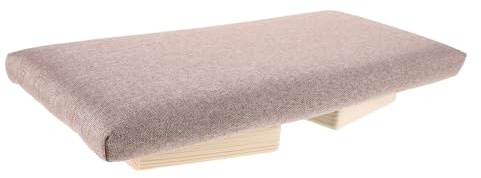 JOINPAYA Sgabello da Meditazione in Legno Pieghevole Design Ergonomico Riduce la Pressione Sulle Ginocchia, Seduta, per Preghiera e Ufficio