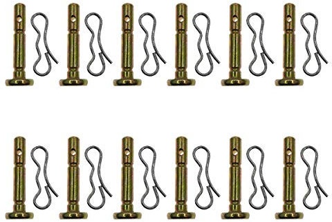 Cancanle 12 Confezioni Perno di Taglio e coppiglia di Ricambio per MTD 738-04155 Cub e spazzaneve Troy-bilt