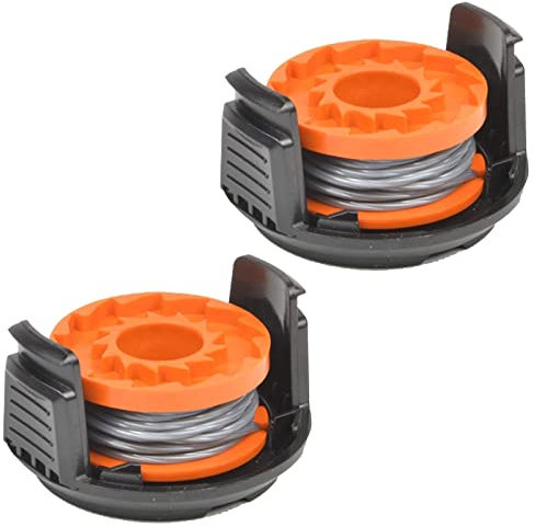 SPARES2GO 2.5m Line Spool & Cover for McGregor MCT1825 MCT2X1825 18v Strimmer Trimmer 1.5mm (Pack of 2)
