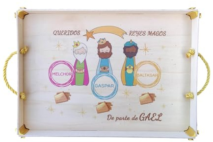 HOGARMISORPRESA Bandeja para Reyes Magos (Reyes Magos)