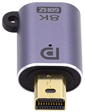 cablecc Adaptador Mini DisplayPort 1.4 a Mini DP macho a hembra Ultra HD UHD 4K 144Hz 7680 x 4320 para monitor de video PC portátil