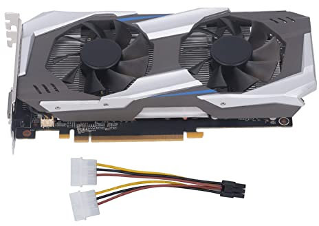 1060 6 GB Grafikkarte, DDR5 192 Bit PCI Express 3.0 16X PC Gaming Grafikkarte mit Zwei Lüftern für Desktop Computer, Unterstützt HDMI DP DVI Anschlüsse, DirectX 12 ( 6