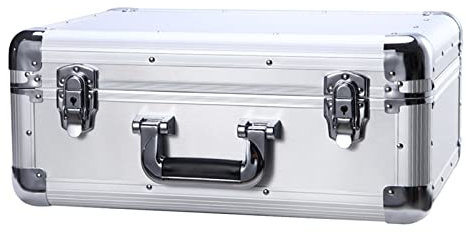 Werkzeugkästen Tragbarer Hartschalenkoffer aus Aluminium, stoßfest, Werkzeugkasten, Tragekoffer for Prüfinstrumente, Kameras, Werkzeuge, Teile, mechanisches Garageninstrument Werkzeugorganisator. ( Co