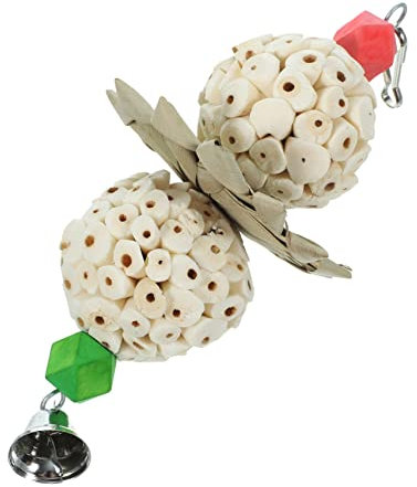 DOITOOL Hängendes Vogelspielzeug Für Papageien Kauspielzeug Aus Verschleißfestem Material Großes Haustierspielzeug Zum Kauen Und Beschäftigen Für Käfig Und Vogelbedarf