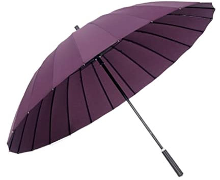Vindtätt Paraply Paraplyer Manuellt Golfparaply Vindtätt Vattentätt Trädgårdsparaply Stort Paraply För Män Och Kvinnor Solparaply Stark (Color : F, Size : 112 * 85cm)