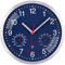 ACCSHINE Horloge Murale Radio-pilotée de 25 cm - sans tic-tac - Silencieuse - À Quartz - Fonctionne avec Piles - Facile à Lire - pour Chambre, Maison, Cuisine, Chambre à Coucher, Bureau, école - Bleu