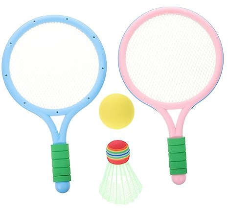 KITANDOVE Ensemble De Badminton pour Enfants 1 Jeu De Raquettes De Badminton avec Manche Confortable Aléatoire