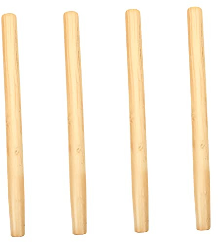 CANIGHT 4 Pezzi Manici Legno Ricambio Per Falci Pale Zappe Design Ergonomico Comodo Impugnare