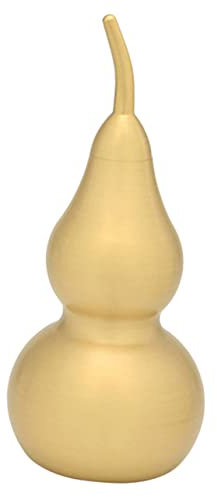 MUSISALY Brass Chinese Gourd Pendant Openable Lid, Small Copper Feng Shui Wealth Statue for Home and Office Decoration, Vintage Collectible Gourd Craft Ornament