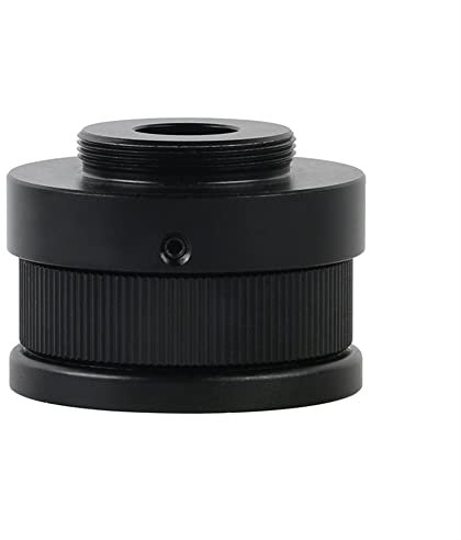 Microscopio 0.4X/1XC Adattatore di Montaggio Obiettivo Regolabile Microscopio Fotocamera Tubo di Messa A Fuoco Adattatore for Zoom 8X-50X Microscopio Stereo Trinoculare(0.4X)