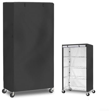 Zilimontt Copertura protettiva per scaffali, resistente alle intemperie, in tessuto Oxford, protezione antipolvere per mensole da giardino, impermeabile, 61 x 50 x 12 cm, per tutte le stagioni (210D)