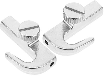 Ganci Appendiquadri Regolabili in Acciaio Inox Argentati 2 Pezzi