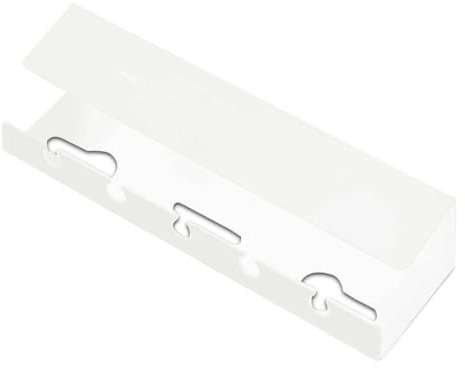 Bandeja Portacables Bajo La Mesa Bandeja de gestión de cables for debajo del escritorio, soporte for cables con abrazadera, sin perforación, suministros espaciosos y resistentes Para Cables(White)