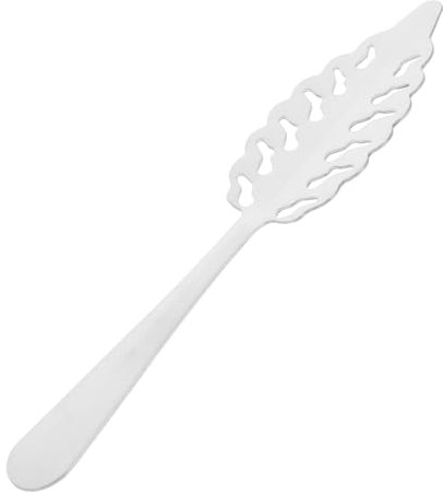 Genérico Cuchara De Absenta Gotero De Absenta Inoxidable Filtro De Absenta Doméstico Cucharas De Absenta Cuchara De Terrón De Azúcar Cuchara De Bar Fuente De Absenta Silver Acero Inoxidable