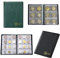 WWYSSZ Classeur Pieces de Monnaie, Classeur Album Piece 2 Euros, Album Pieces de Monnaie Collection, 120 Poches 3 X 3 cm + 60 Poches 4.5 X 4.5 cm, pour Collectionneurs, pour Monete,Badges (Noir+Vert)
