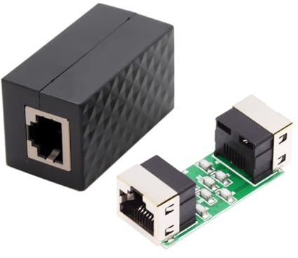 CY Adapter Surge Protector RJ45 UTP STP CAT6 CAT5e Hona till Hona Nätverk Lan Adapter Extender