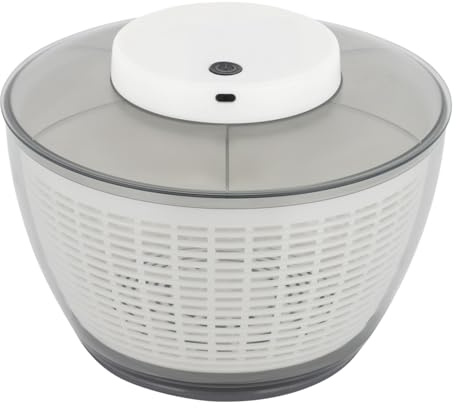 Elektrischer Gemüsetrockner Salatschleuder Obst-Gemüse-Dehydrator mit USB-Aufladung 24cm Durchmesser 6W 1500mAh
