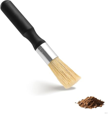 AzureRay Pennello Per Macinacaffè Barista Professionale Con Setole Morbide, Pennello Cucina Per Pulizia Macchina Caffè, Accessorio Manuale Per Casa E Bar, Legno Naturale