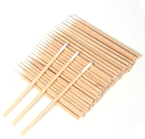 Wattestäbchen, 600 Stück, spitz, doppelter Wattestäbchen, Baumwollstäbchen, Applikator für Augenbrauen-Tattoo, Schönheit, Make-up, farbige Nagelnähte
